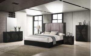 Rosette Bedroom Set Wenge J&M Furniture