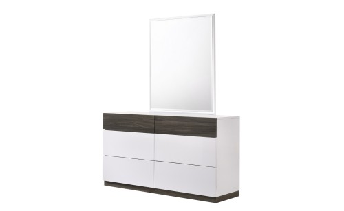 Sanremo Dresser & Mirror Walnut Veneer J&M Furniture