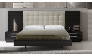 Santana Bed Black & Beige J&M Furniture