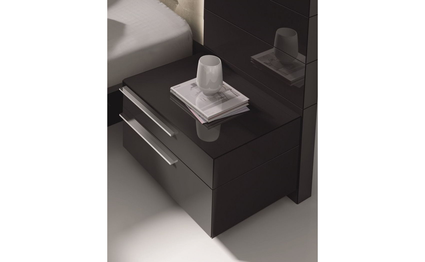Santana Bedroom Set Black & Beige J&M Furniture