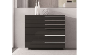 Santana 6 Drawer Chiffonier Black J&M Furniture