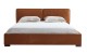 Serene Bed Chestnut Leatherette / Fabric J&M Furniture