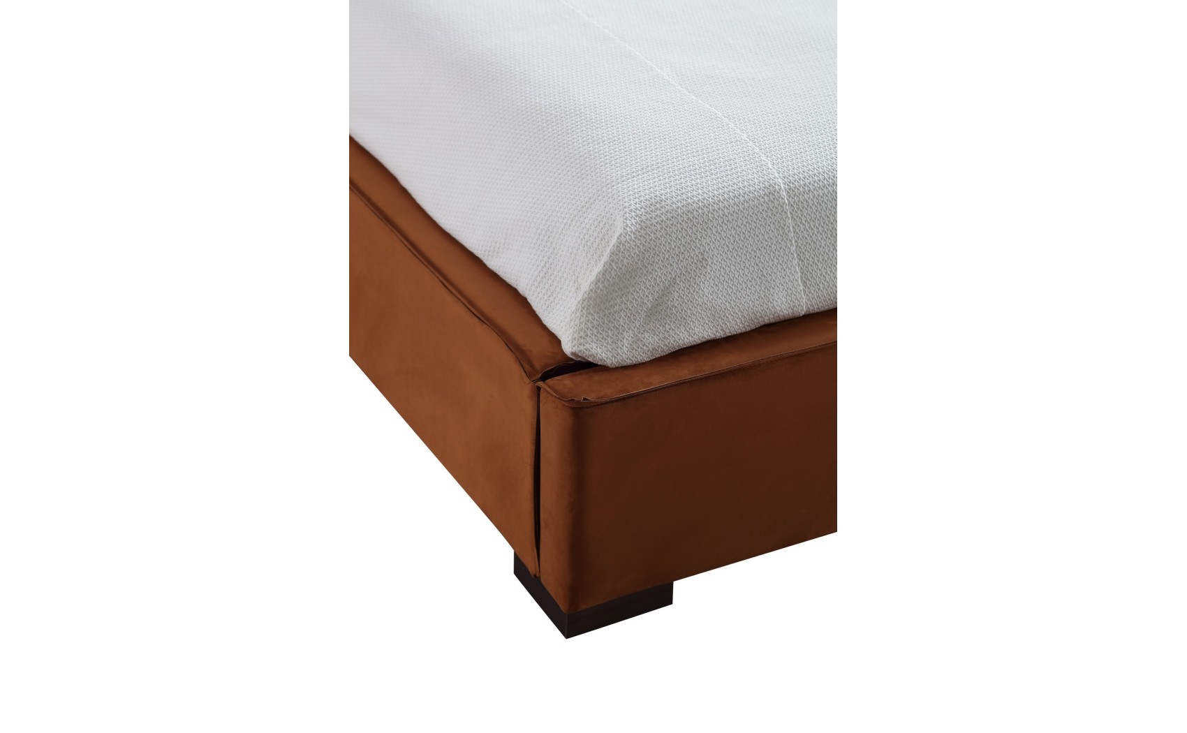 Serene Bed Chestnut Leatherette / Fabric J&M Furniture