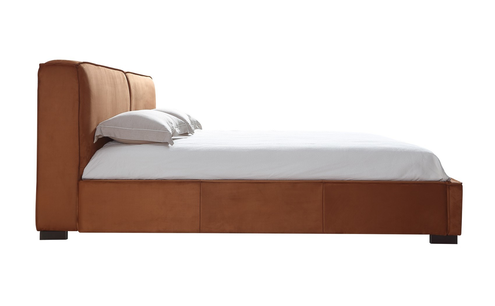 Serene Bed Chestnut Leatherette / Fabric J&M Furniture