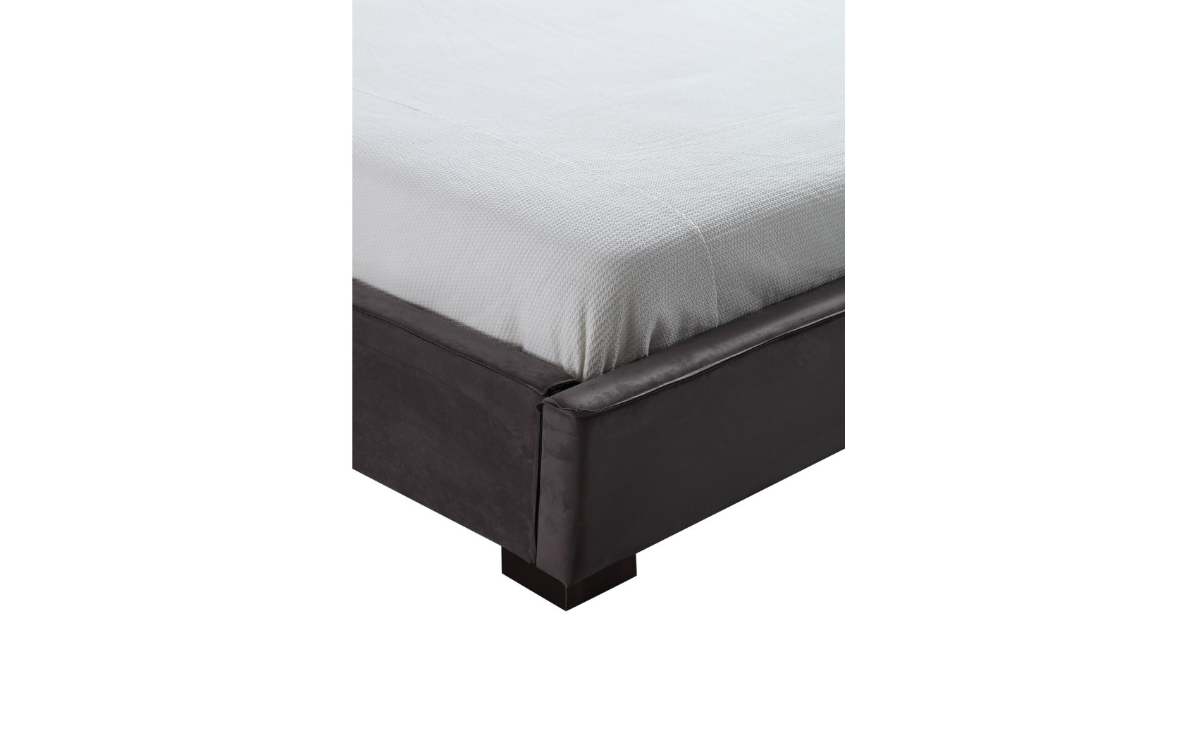 Serene Bed Grey Leatherette / Fabric J&M Furniture