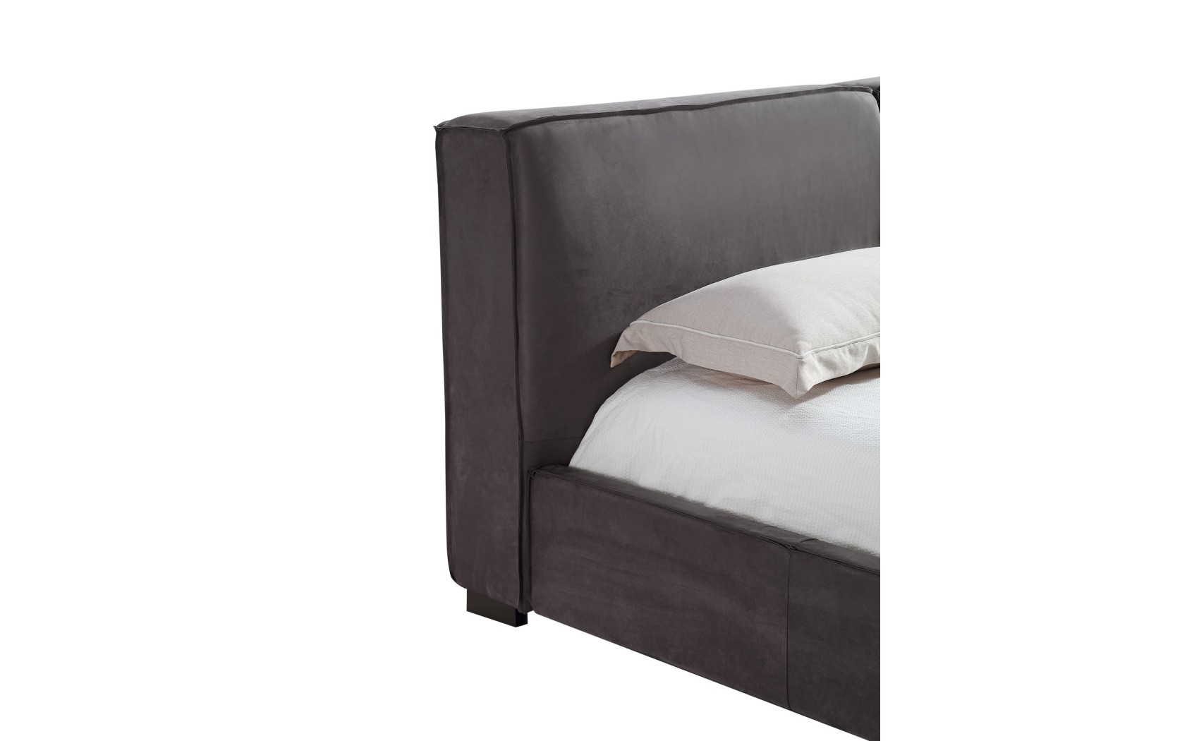 Serene Bed Grey Leatherette / Fabric J&M Furniture