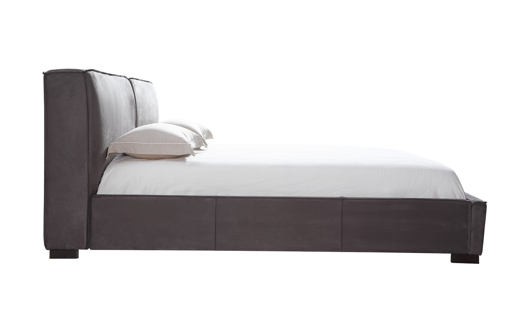 Serene Bed Grey Leatherette / Fabric J&M Furniture