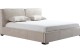 Serene Queen Natural Bed Natural Leatherette / Fabric J&M Furniture