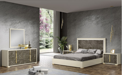 Sonia Bedroom Set Brown / Cream J&M Furniture