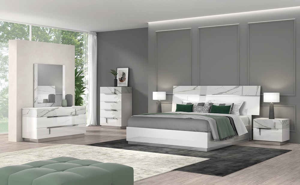 Sunset Bedroom Set Bianco Luc Stat J&M Furniture