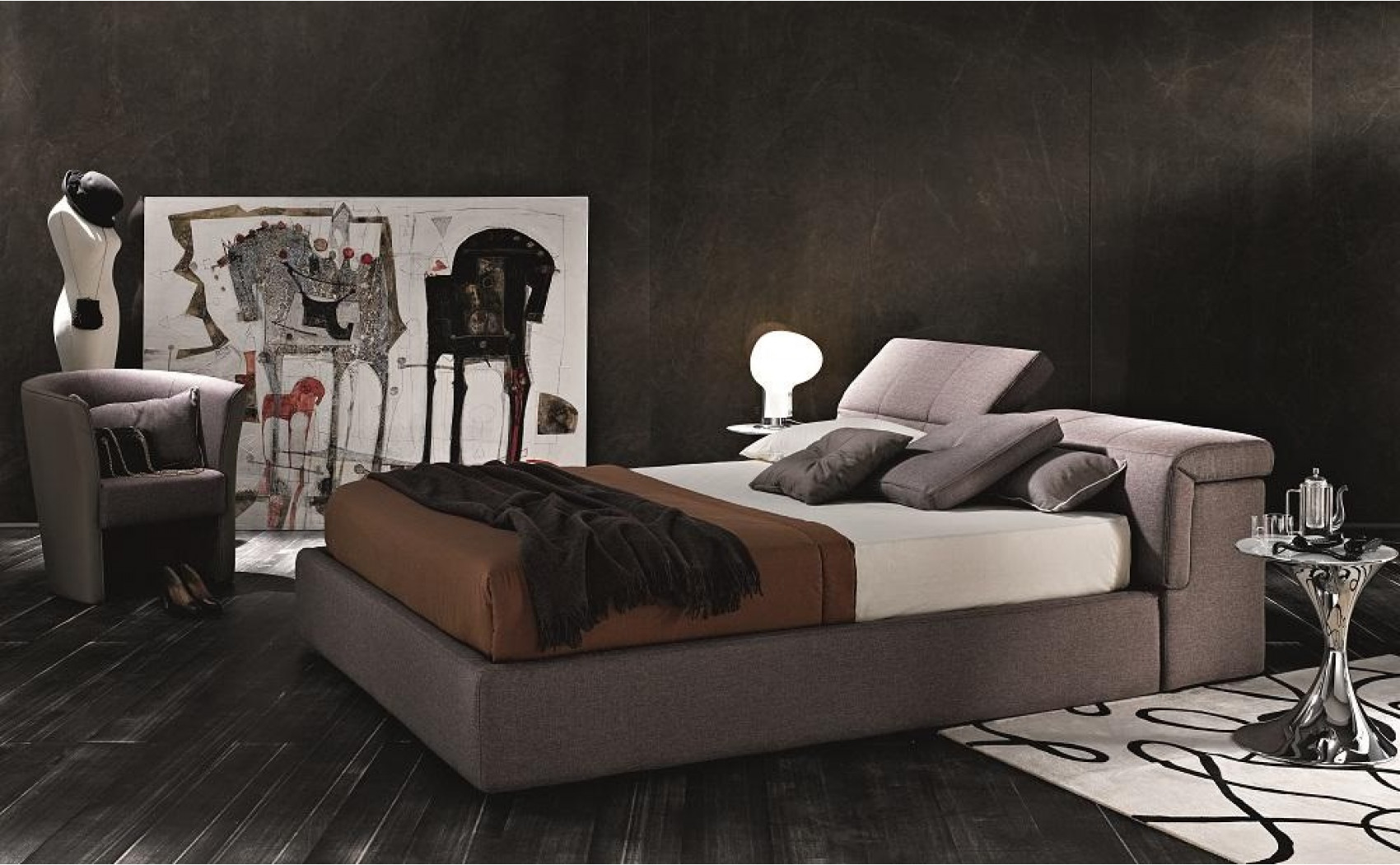 Tower Storage Bed Taupe J&M Furniture