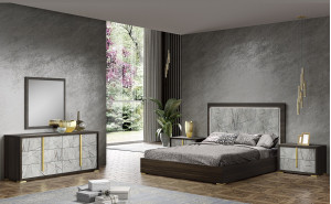Travertine Casegoods Wenge / Grey J&M Furniture Travertine Casegoods Wenge / Grey J&M Furniture