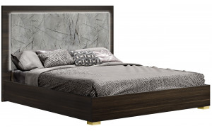 Travertine Bed Wenge / Grey J&M Furniture Travertine Bed Wenge / Grey J&M Furniture