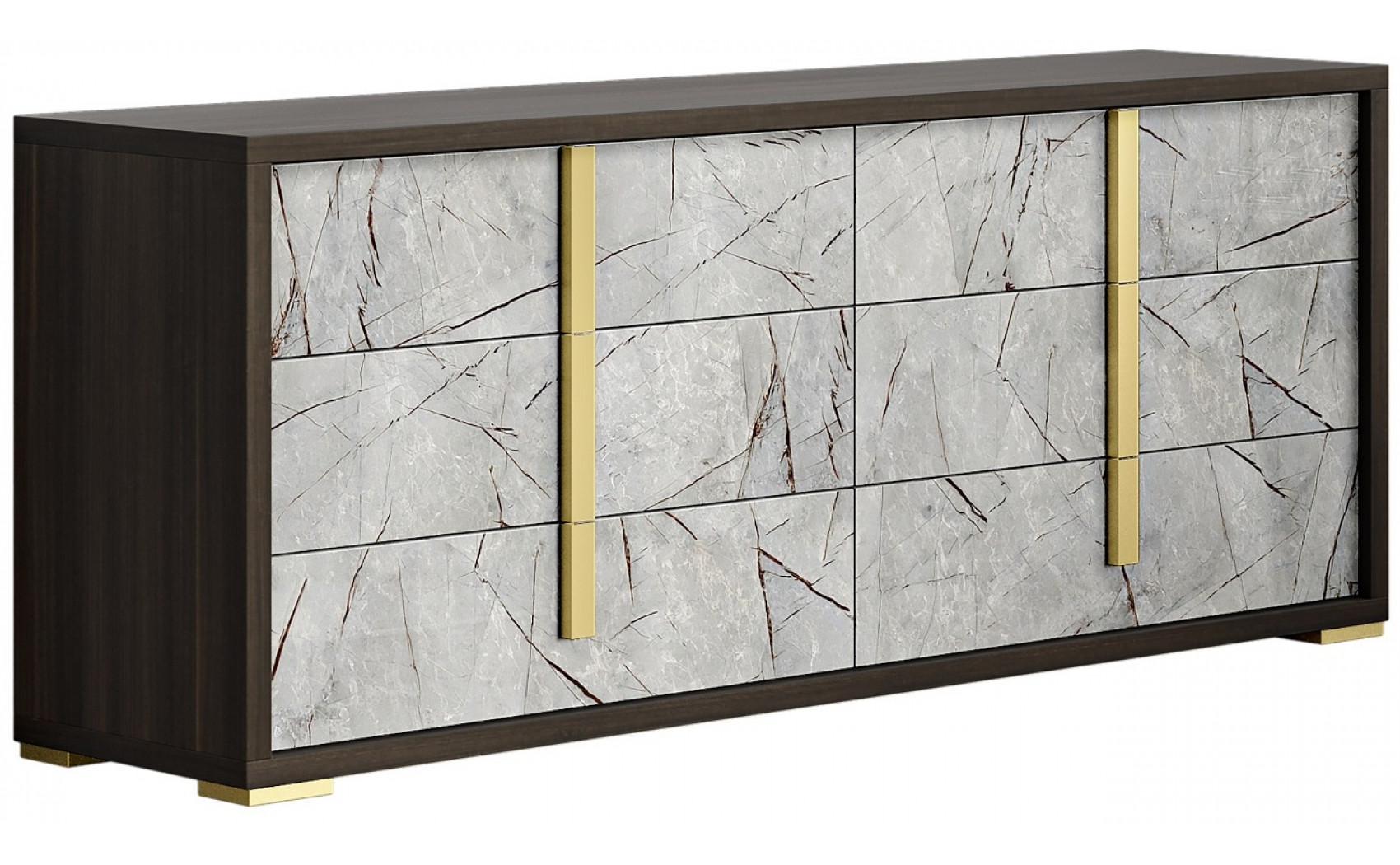 Travertine Bedroom Set Wenge / Grey J&M Furniture