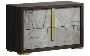 Travertine Nightstand Wenge / Grey J&M Furniture Travertine Nightstand Wenge / Grey J&M Furniture