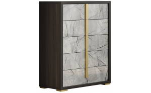 Travertine Chest Wenge / Grey J&M Furniture Travertine Chest Wenge / Grey J&M Furniture