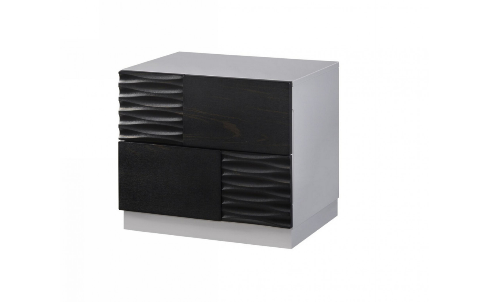 Tribeca Nightstand Black & Grey J&M Furniture