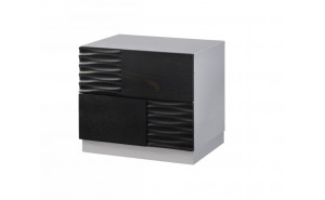 Tribeca Nightstand Black & Grey J&M Furniture Tribeca Nightstand Black & Grey J&M Furniture