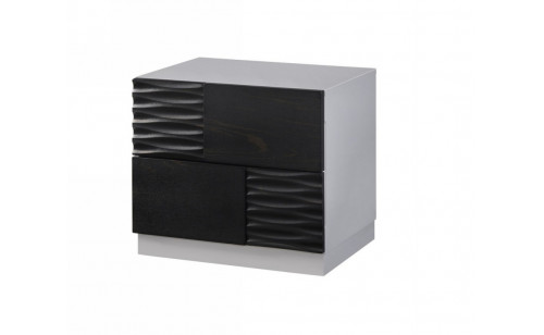 Tribeca Nightstand Black & Grey J&M Furniture