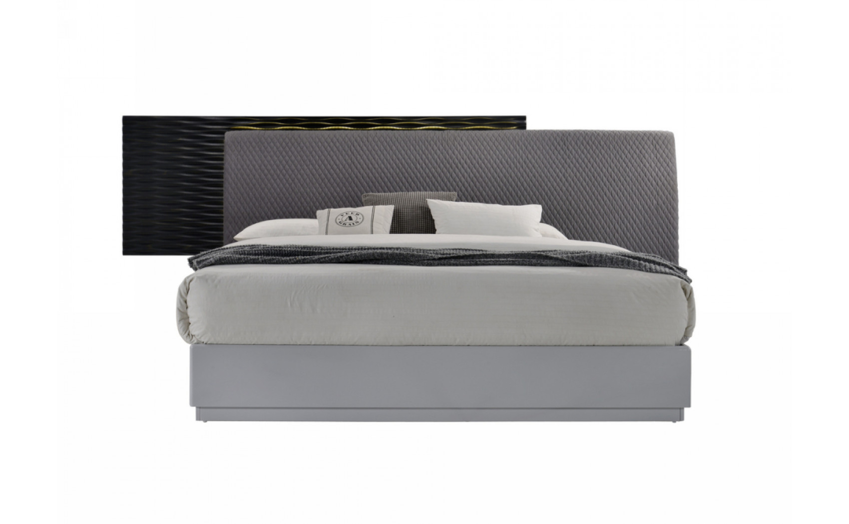 Tribeca Nightstand Black & Grey J&M Furniture
