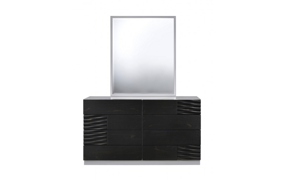 Tribeca Dresser & Mirror Black & Grey J&M Furniture