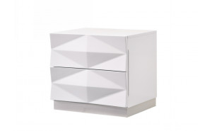 Verona Nightstand White Lacquer J&M Furniture