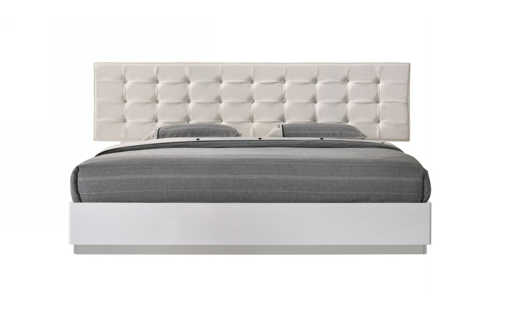 Verona Bed White Lacquer J&M Furniture