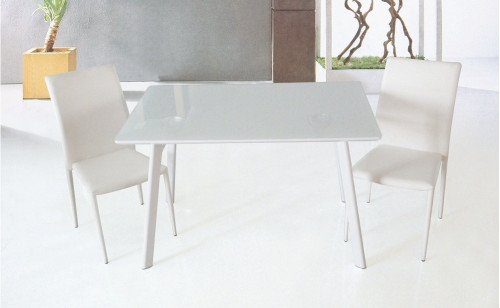 B24 Dining Table White High Gloss J&M Furniture B24 Dining Table White High Gloss J&M Furniture