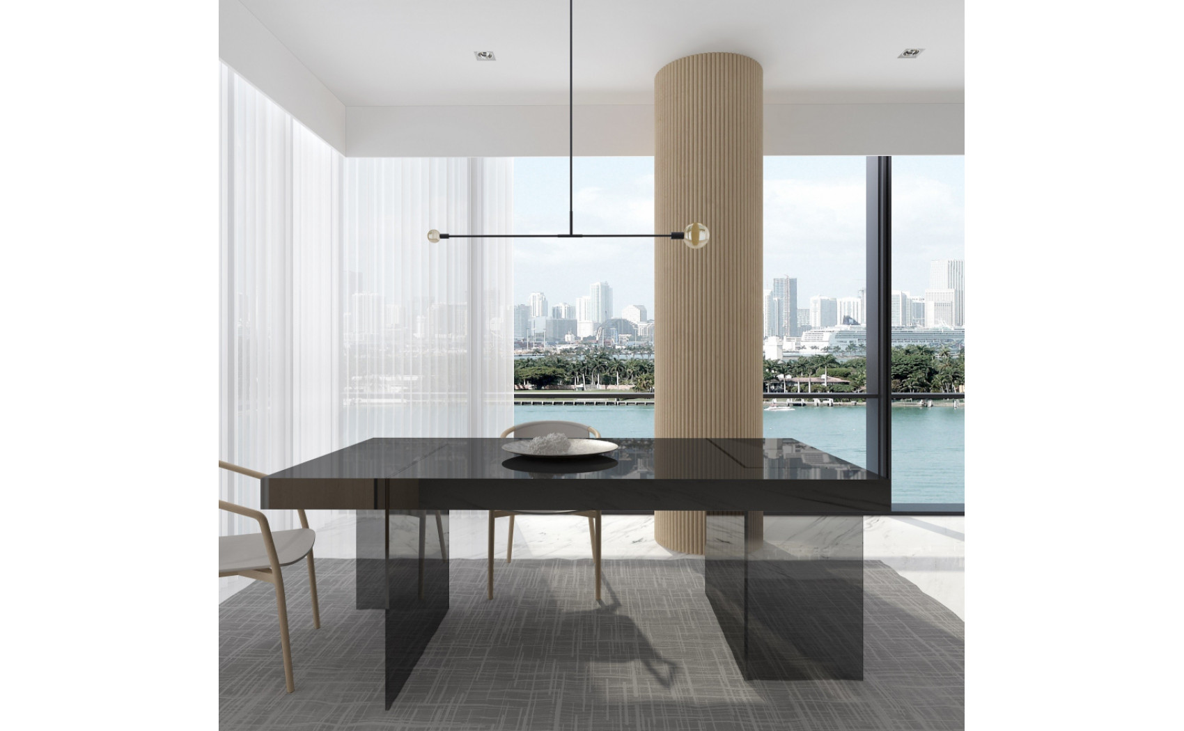 Cloud Dining Table Grey J&M Furniture