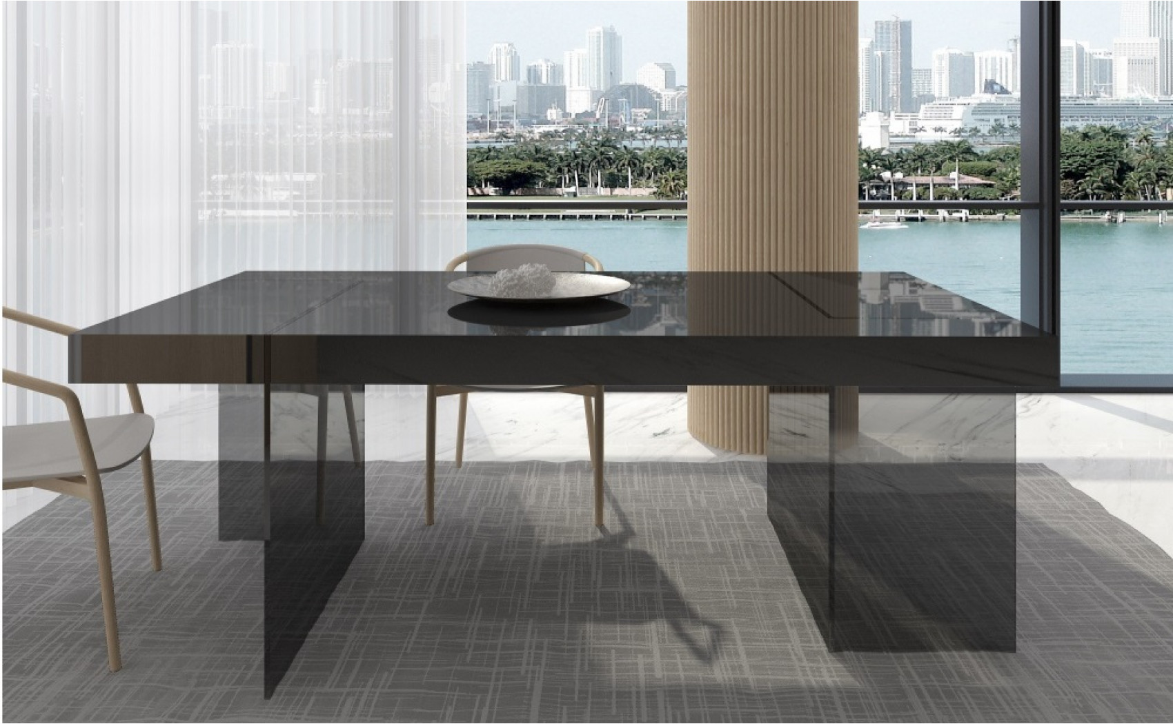 Cloud Dining Table Grey J&M Furniture