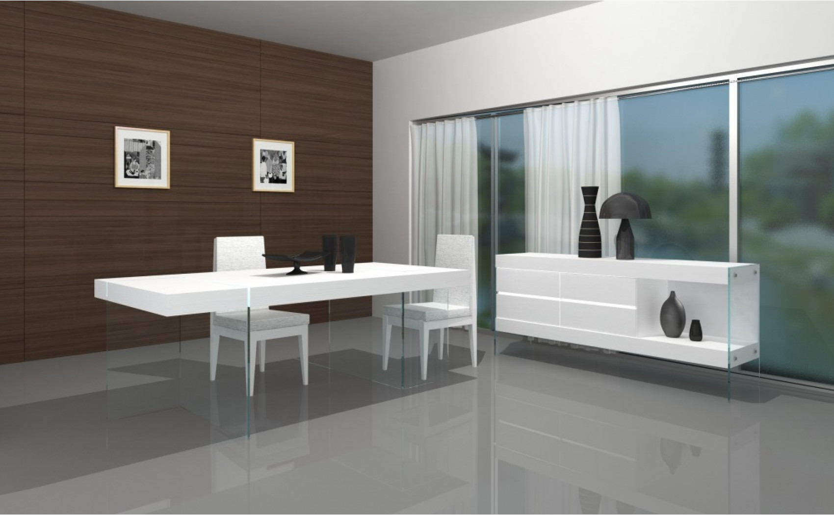 Cloud Buffet White J&M Furniture