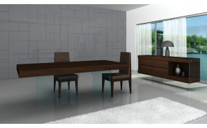 Float Dining Set Dark Oak J&M Furniture Float Dining Set Dark Oak J&M Furniture