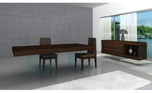 Float Dining Set Dark Oak J&M Furniture