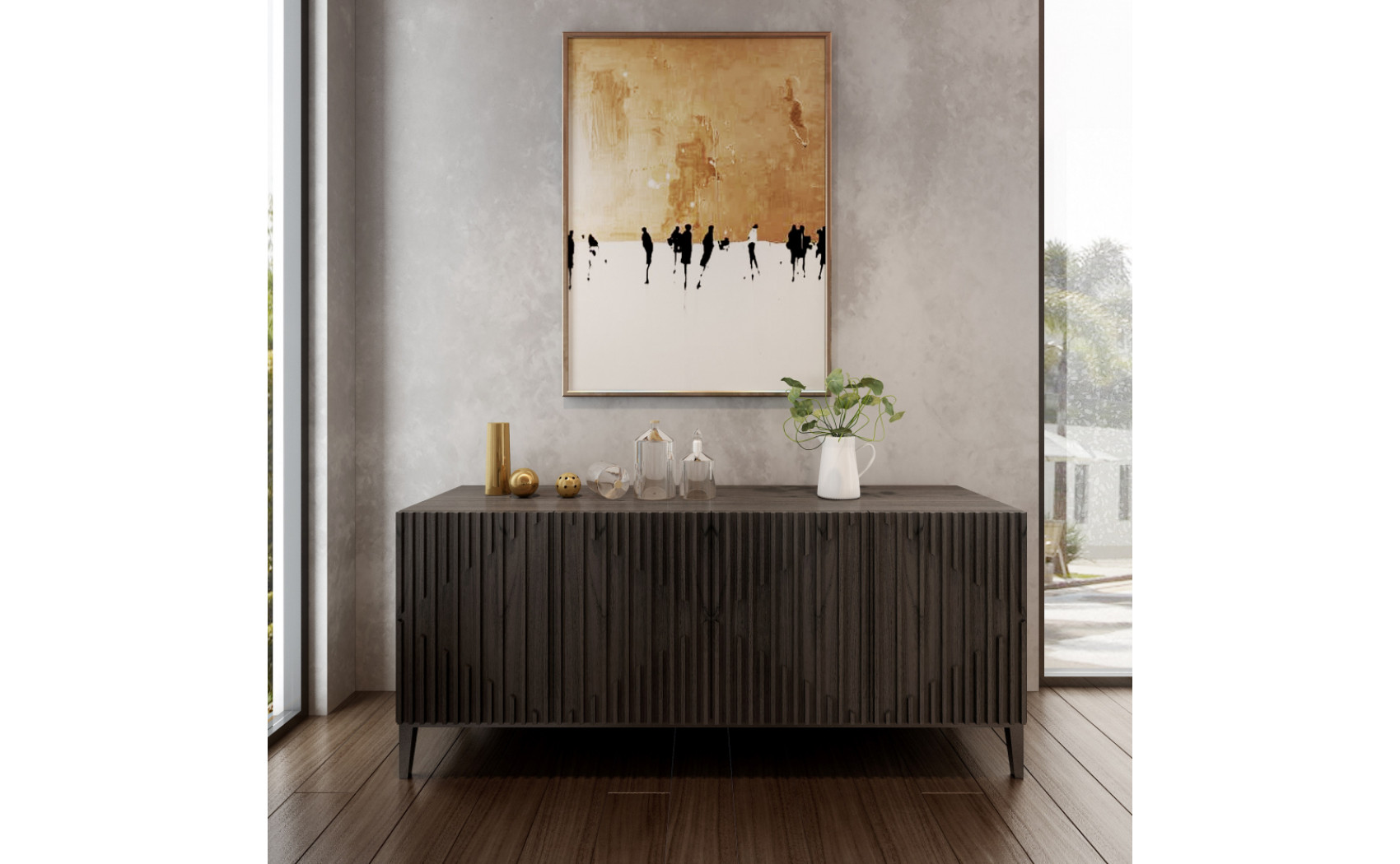 Moderna Dining Table Wenge J&M Furniture