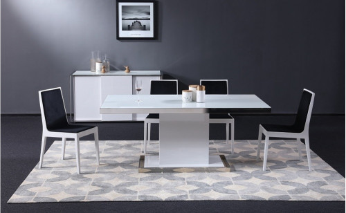 Star Dining Set White J&M Furniture