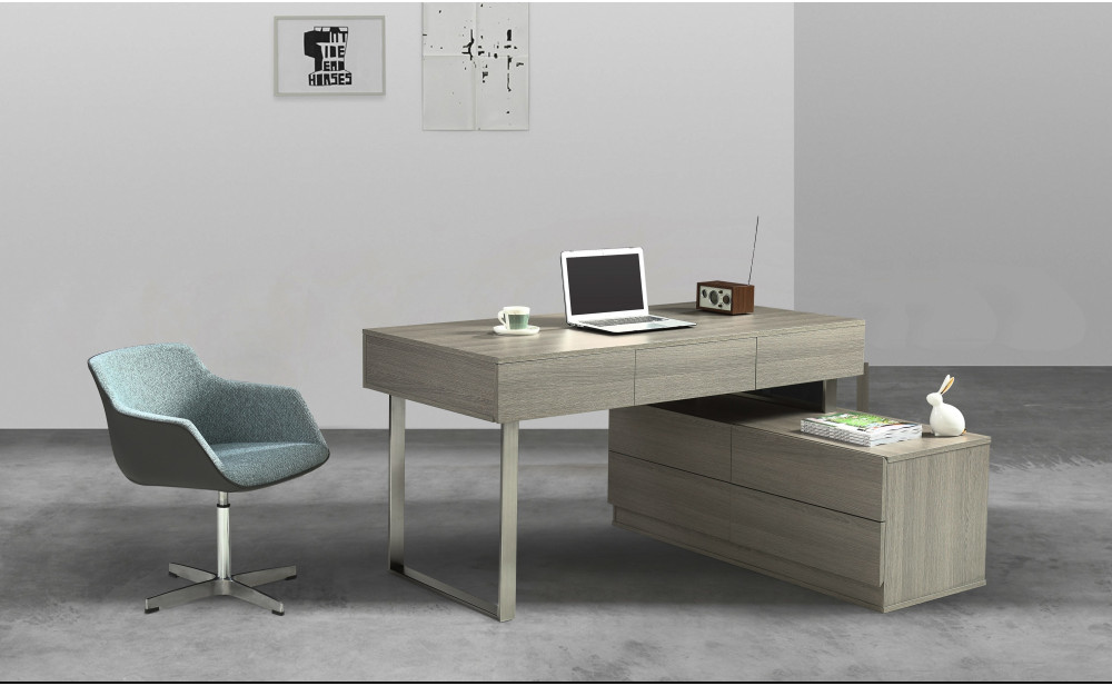 LP KD12 Office Desk Matte Grey J&M Furniture