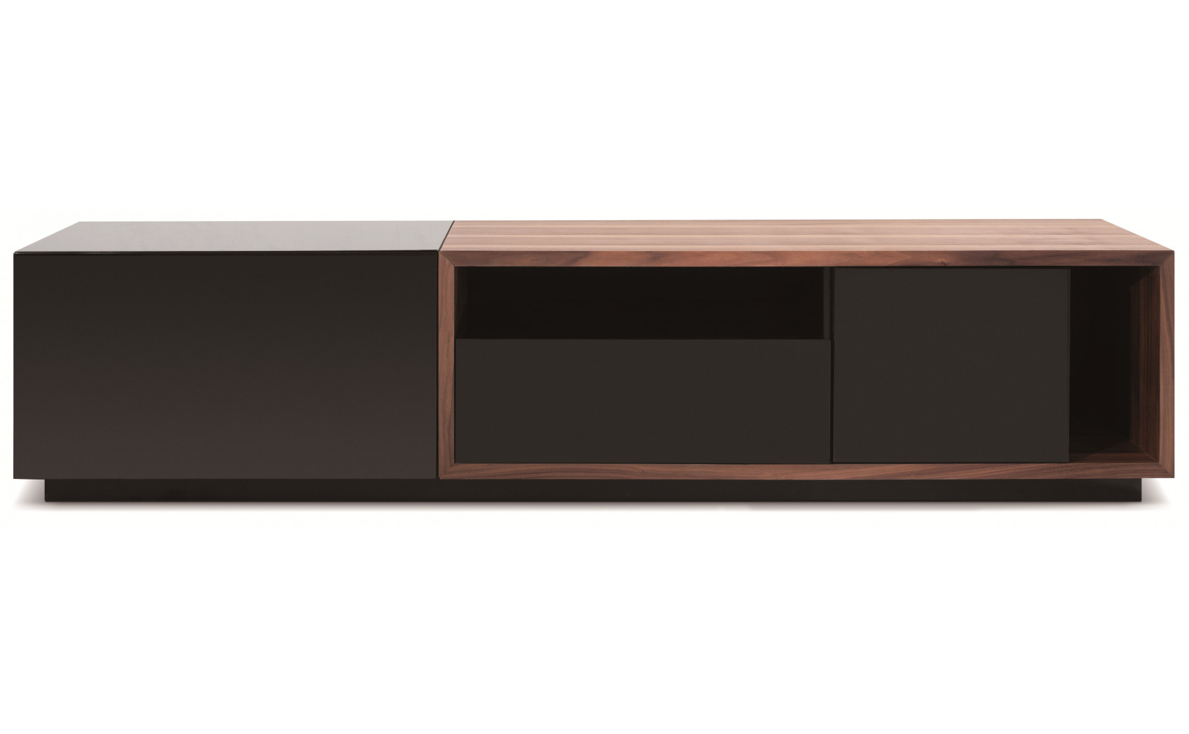 TV047 Base Black High Gloss / Walnut J&M Furniture
