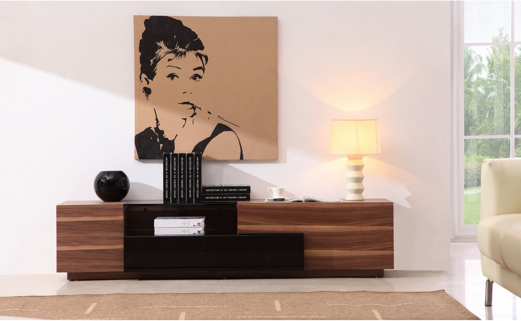 TV015 Base Black High Gloss J&M Furniture