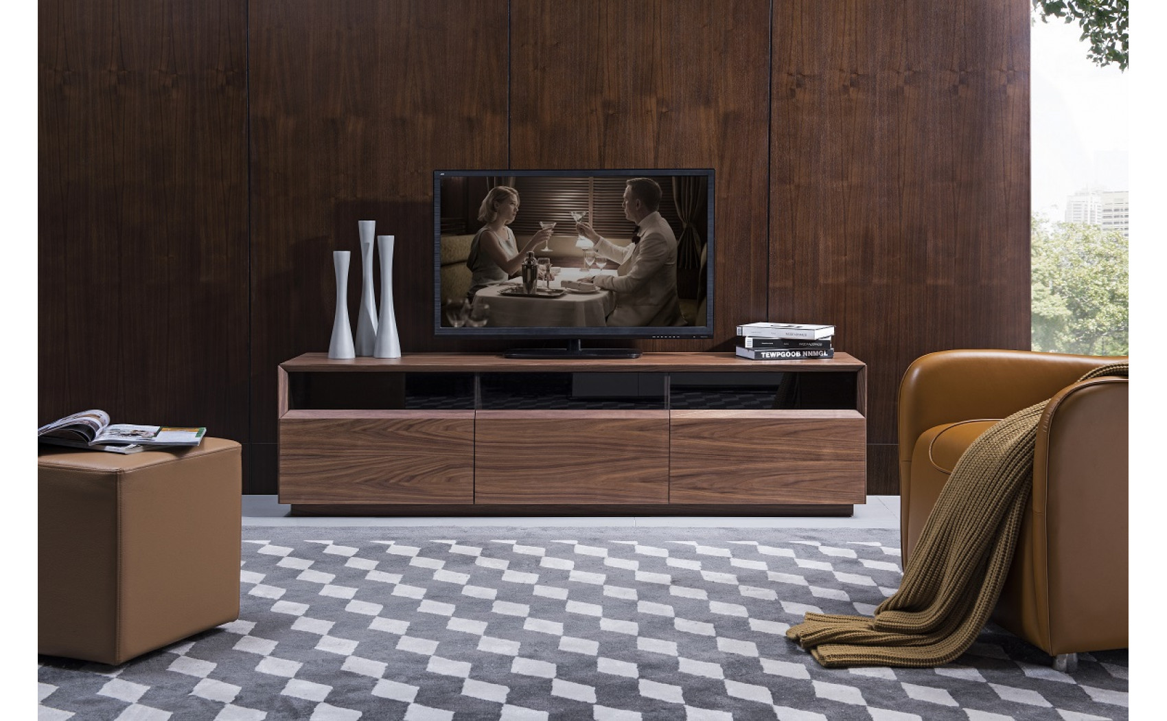 Lisa TV Stand Walnut J&M Furniture