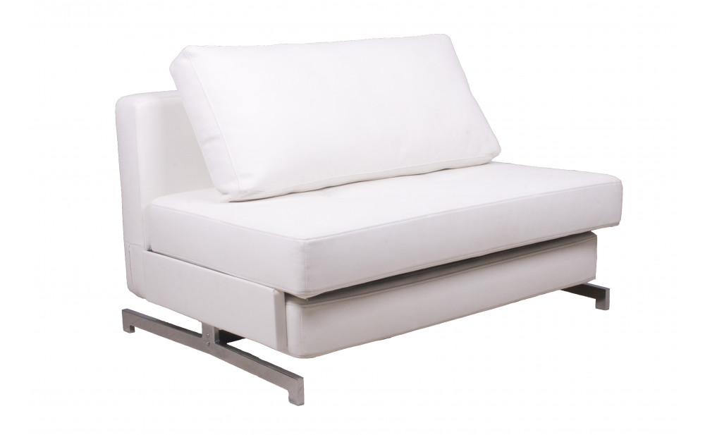 K43-1 Premium Sofa Bed Leatherette White J&M Furniture