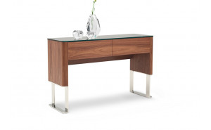Julian Modern Console Table Walnut Veneer J&M Furniture