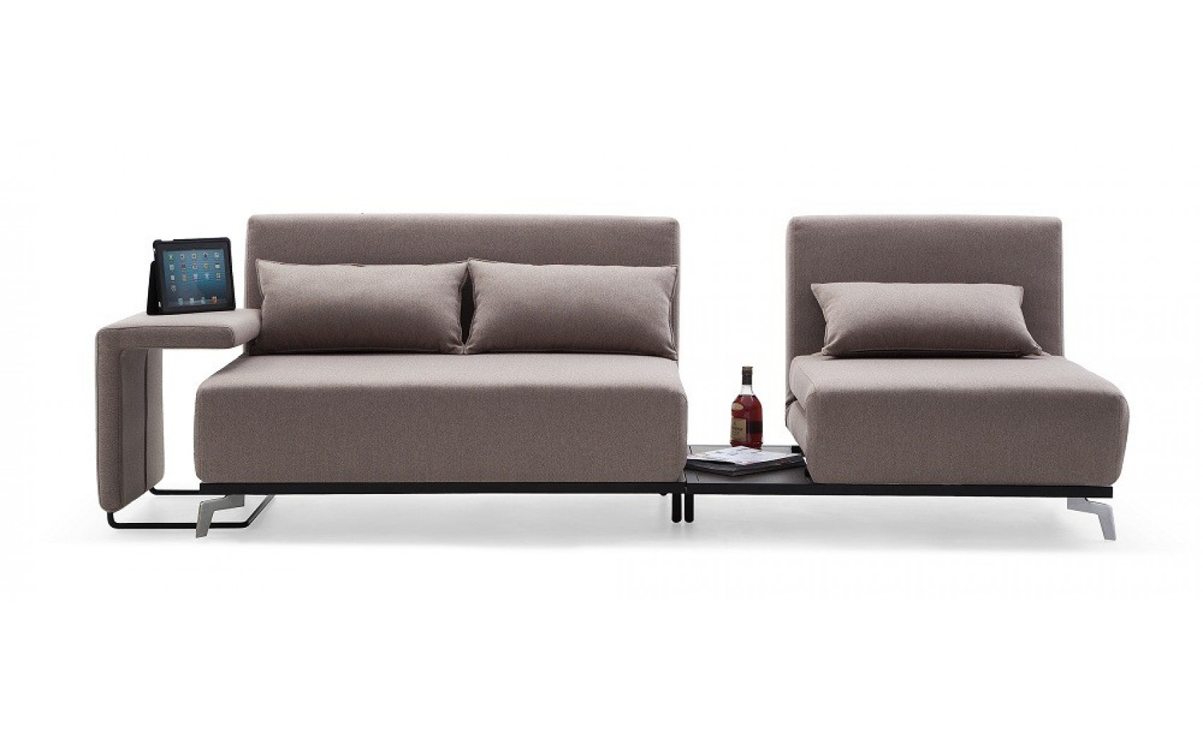 JH033 Premium Sofa Bed Fabric Beige J&M Furniture