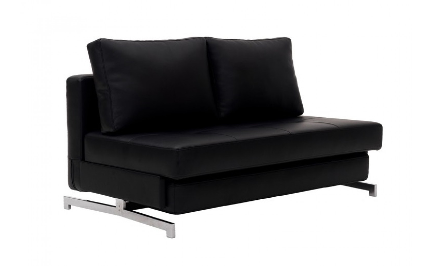 K43-1 Premium Sofa Bed Leatherette Black J&M Furniture