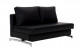 K43-1 Premium Sofa Bed Leatherette Black J&M Furniture