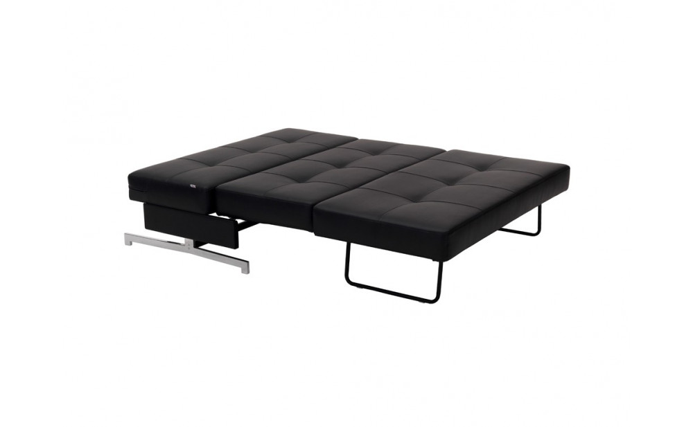 K43-2 Premium Sofa Bed Leatherette Black J&M Furniture