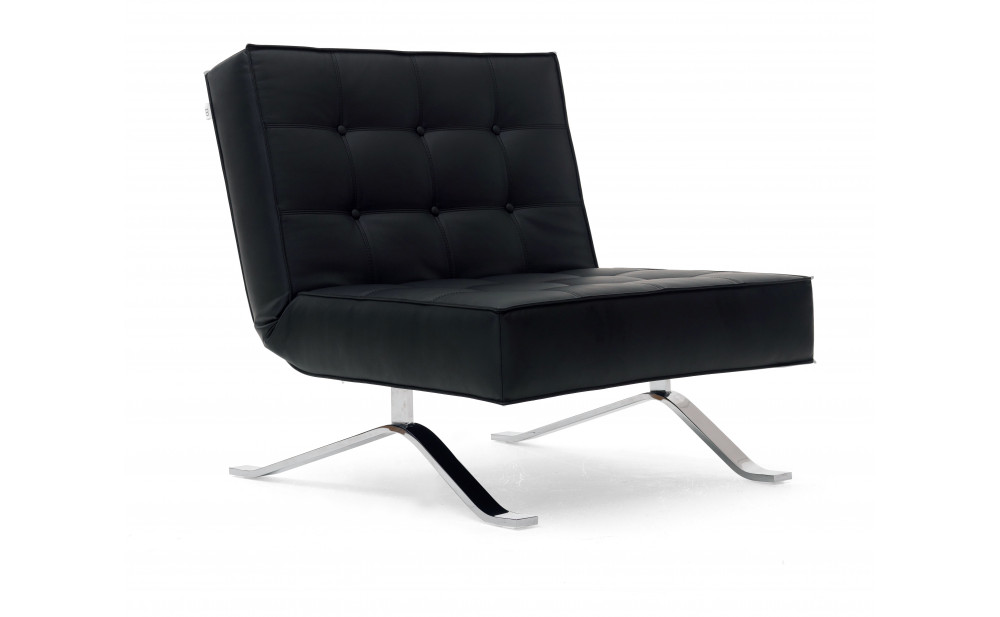JK044-1 Premium Chair Bed Leatherette Black J&M Furniture