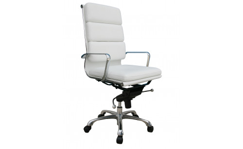Plush High Back Office Chair White J&M Furniture Plush High Back Office Chair White J&M Furniture