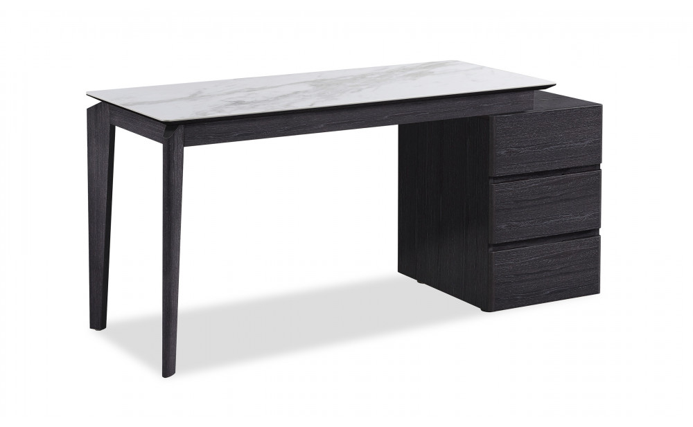 Slate Modern Desk Grey Marble J&M Furniture