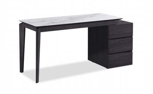 Slate Modern Desk Grey Marble J&M Furniture