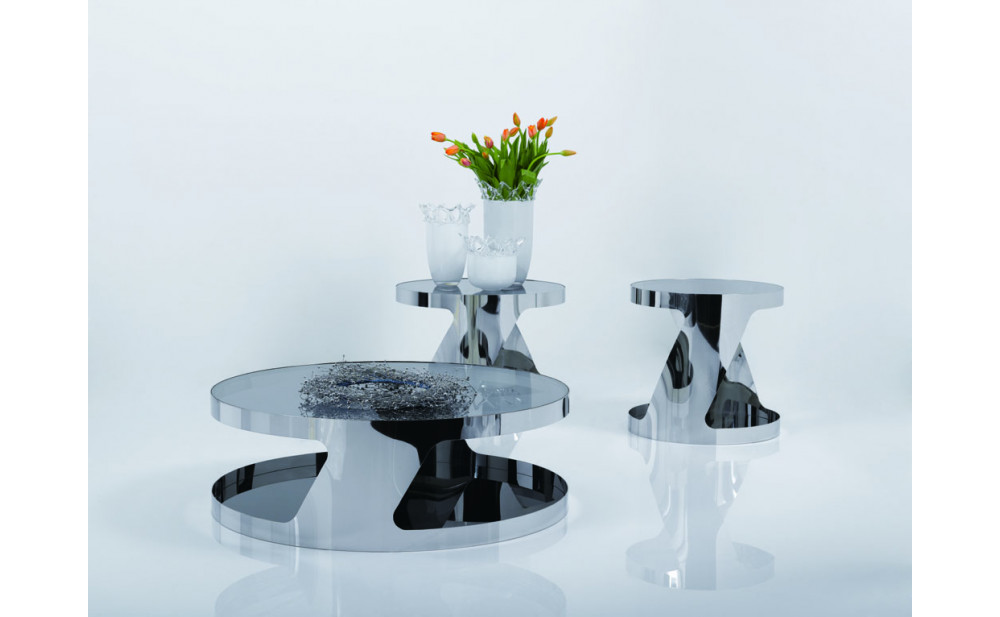 931 End Table  Glass / Steel J&M Furniture